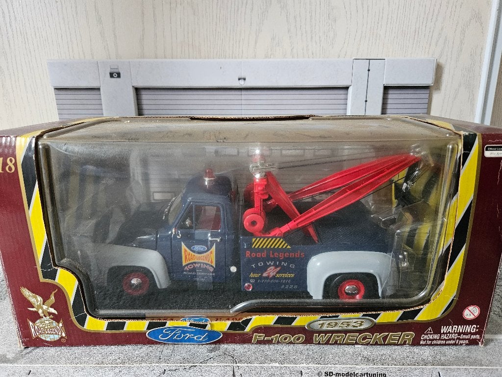 Road Legends Ford F-100 Wrecker 1953 1/18 in ovp, Hobby en Vrije tijd, Modelauto's | 1:18, Ophalen of Verzenden, Zo goed als nieuw