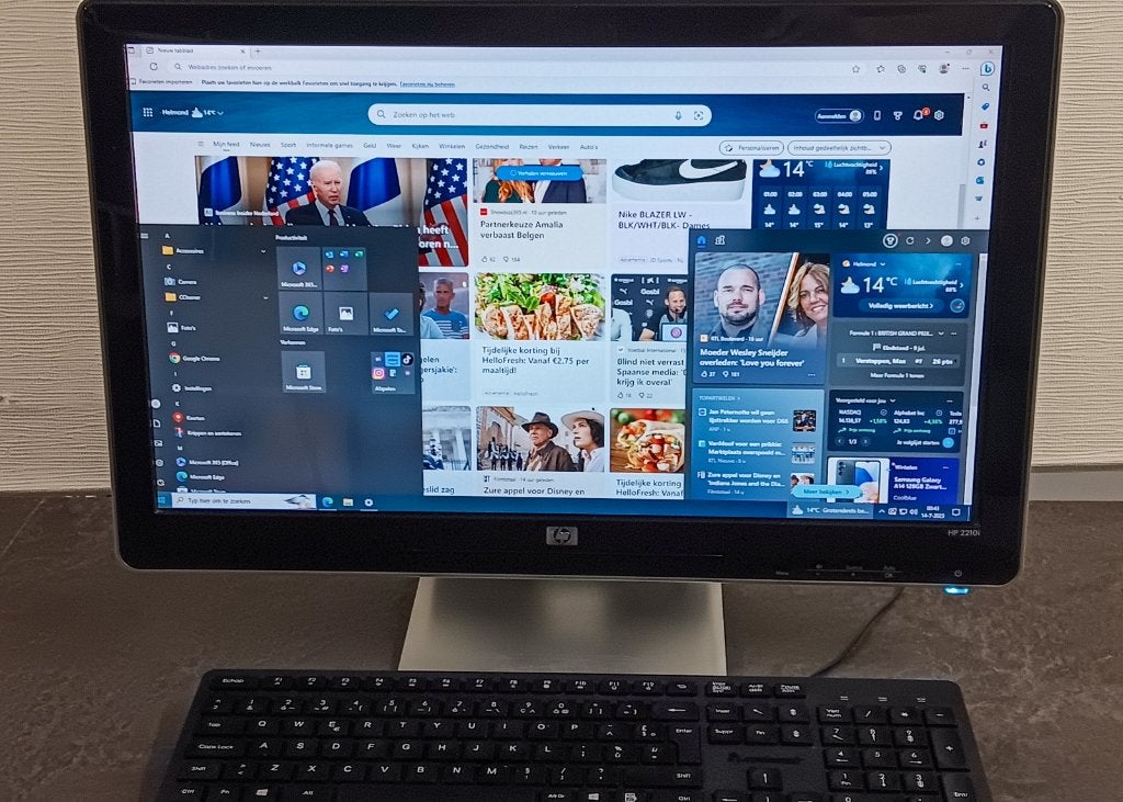 Hp Desktop intel core  i5 complete Set, Ophalen, Gebruikt, HDD, Met monitor