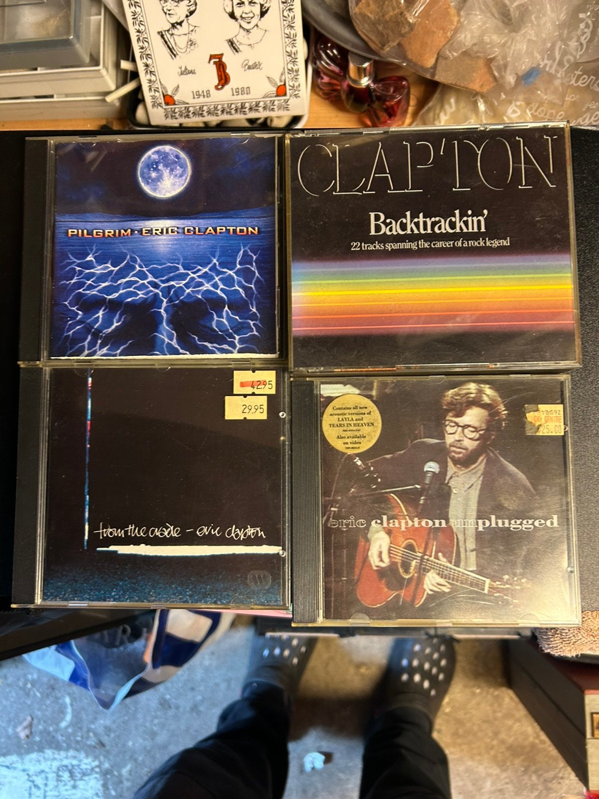 Eric Clapton - 4 cd s, Cd's en Dvd's, Ophalen of Verzenden, Zo goed als nieuw, Poprock