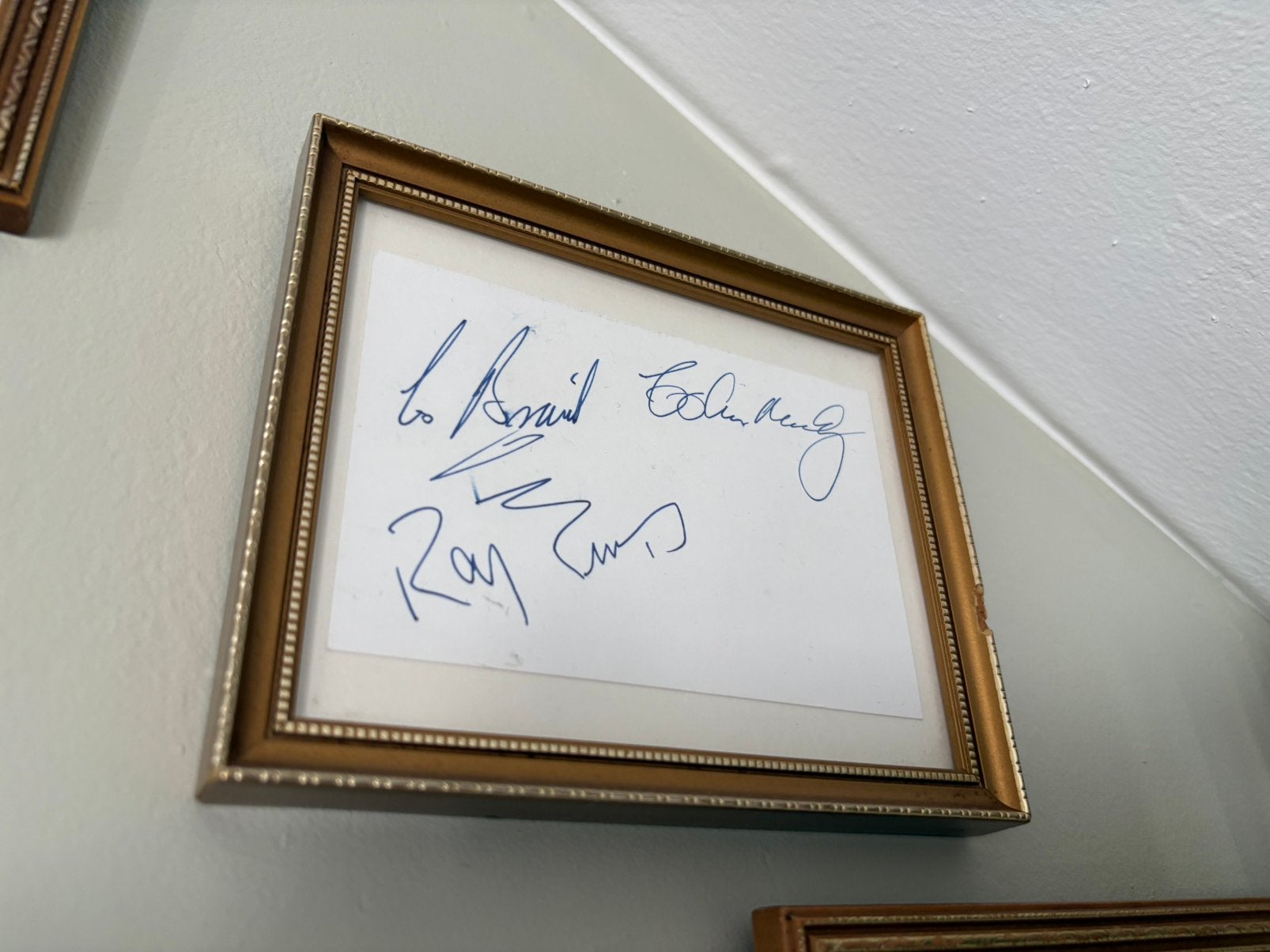 The Swinging Blue Jeans autographs, Ophalen of Verzenden, Gebruikt, Overige typen, Gesigneerd