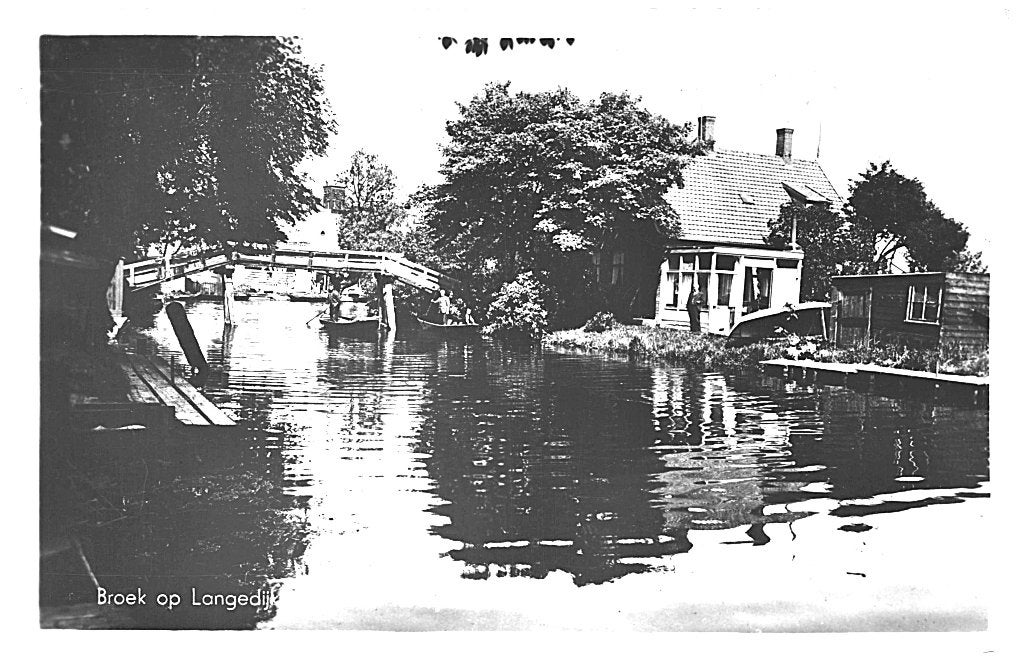804471 Broek op Langedijk 1943 NH Gelopen met Postzegel