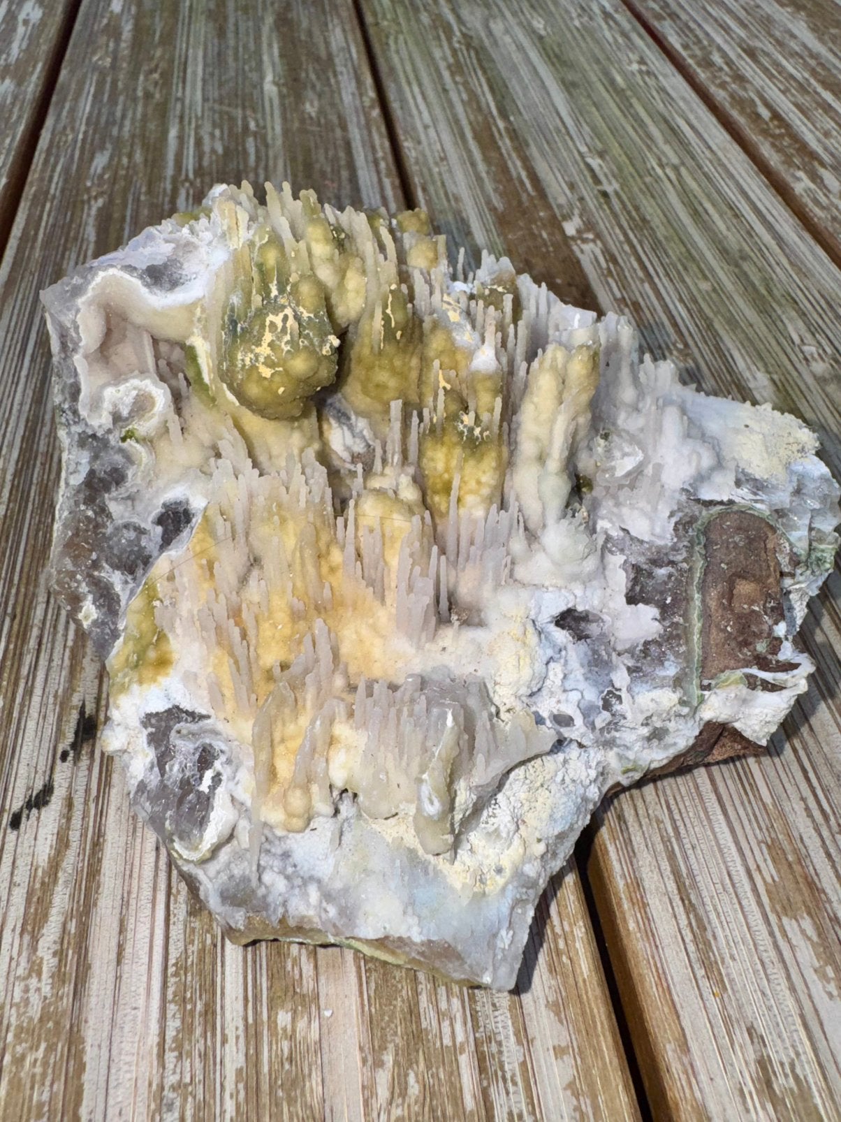 Groene Stalactiet amethist, Ophalen of Verzenden, Mineraal