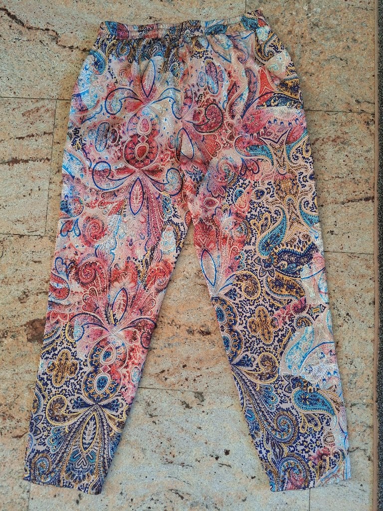 Caroline Biss mandala paisley broek 38 M, Maat 38/40 (M), Verzenden, Zo goed als nieuw, Roze