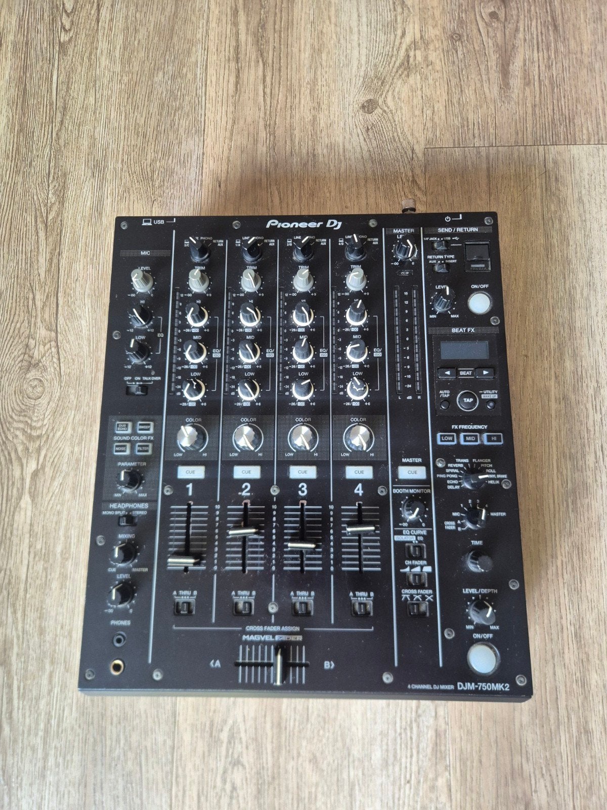 Pioneer DJM-750MK2 4-kanaals DJ Mixer, Ophalen of Verzenden, Gebruikt, Dj-set, Pioneer