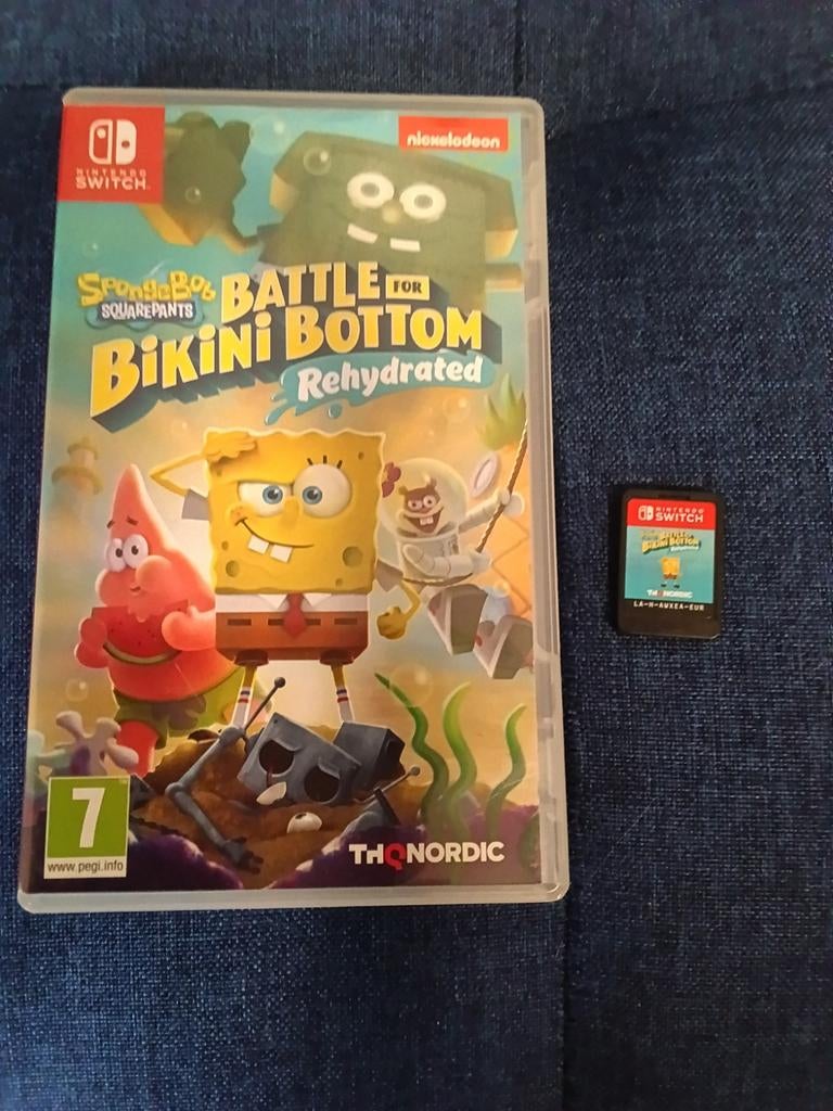SpongBob Battle for Bikini Bottom Rehydrated Nintendo Switch, 1 speler, Ophalen of Verzenden, Zo goed als nieuw, Eén computer