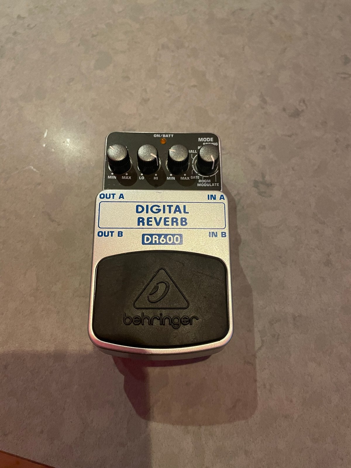 Behringer DR600 Digital Reverb gitaarpedaal, Ophalen of Verzenden, Zo goed als nieuw, Reverb