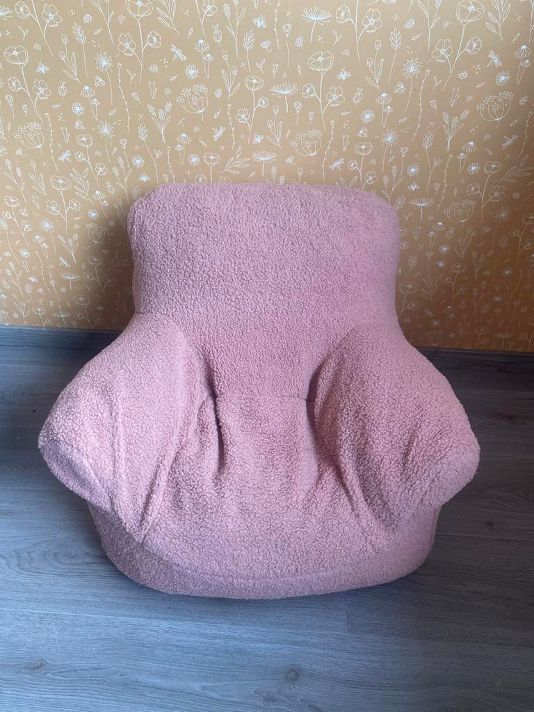 Petit Amélie Teddy Kinderfauteuil - Roze, Ophalen of Verzenden, Zo goed als nieuw