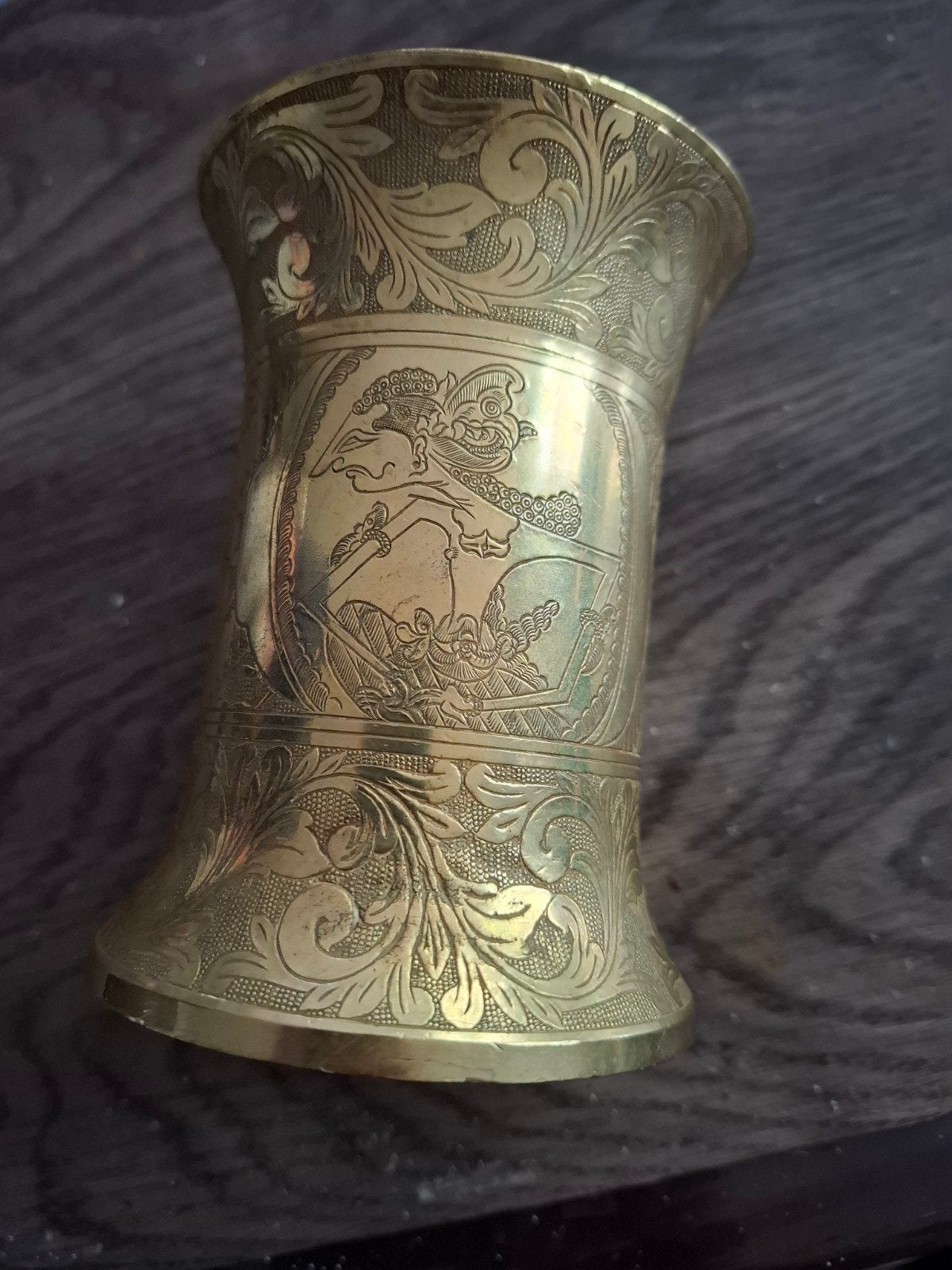 Vintage tabak pot messing, Ophalen