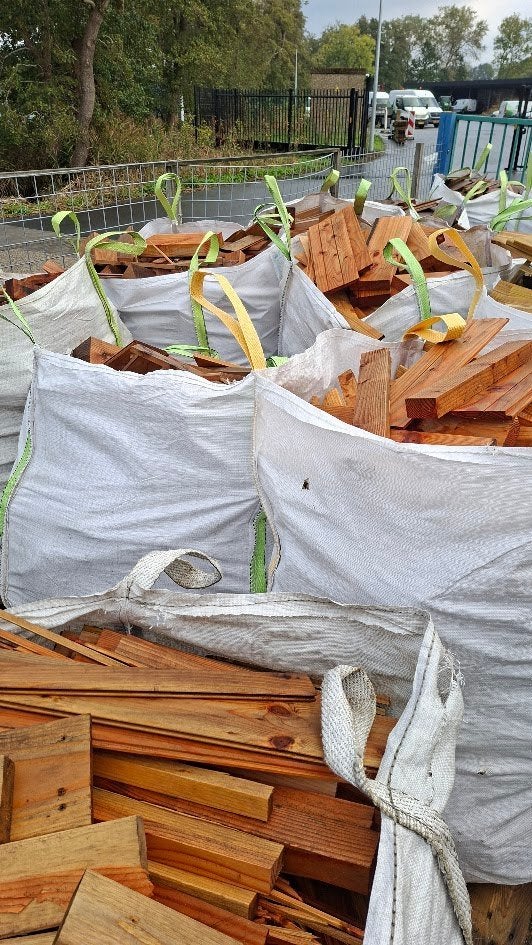 Douglas en vuren stookhout en brandhout, 6 m³ of meer, Ophalen