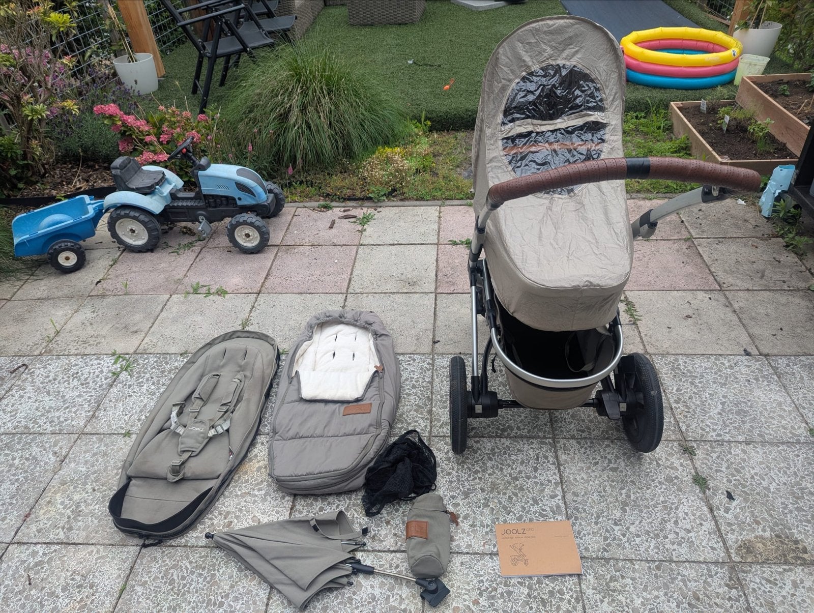 Joolz day 3 Kinderwagen in goede staat met accessoires, Gebruikt, Combiwagen, Met reiswieg, Ophalen
