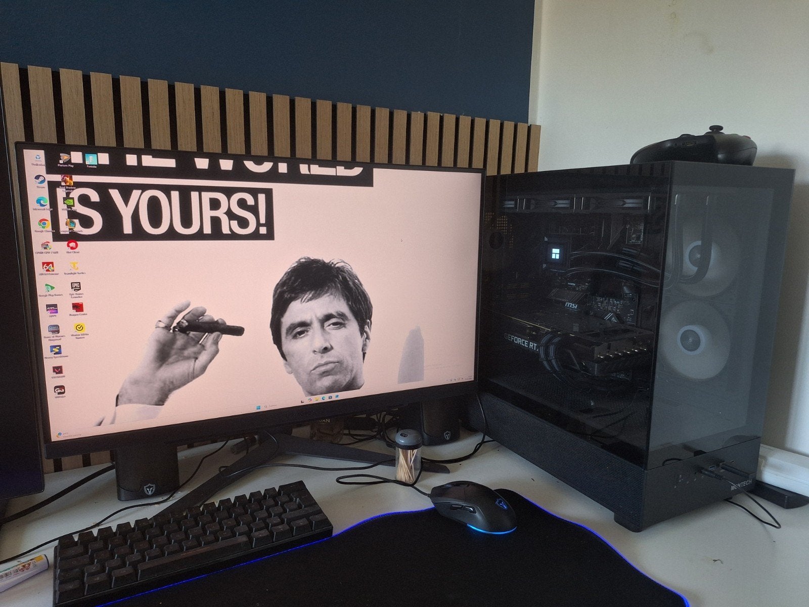 Foto 3 van Gaming PC met beeldscherm RTX 3080, Ryzen 5 7600X en 16GB RA