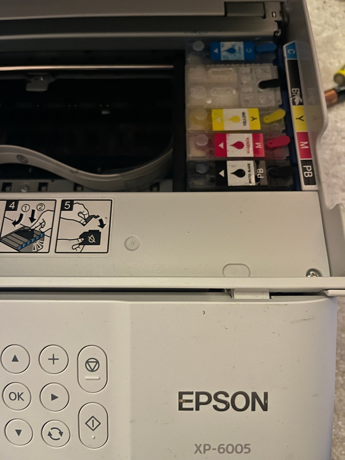 Epson XP-6005 printer met oplaadbare cartridges, Computers en Software, Gebruikt, Inkjetprinter, All-in-one, Kleur printen