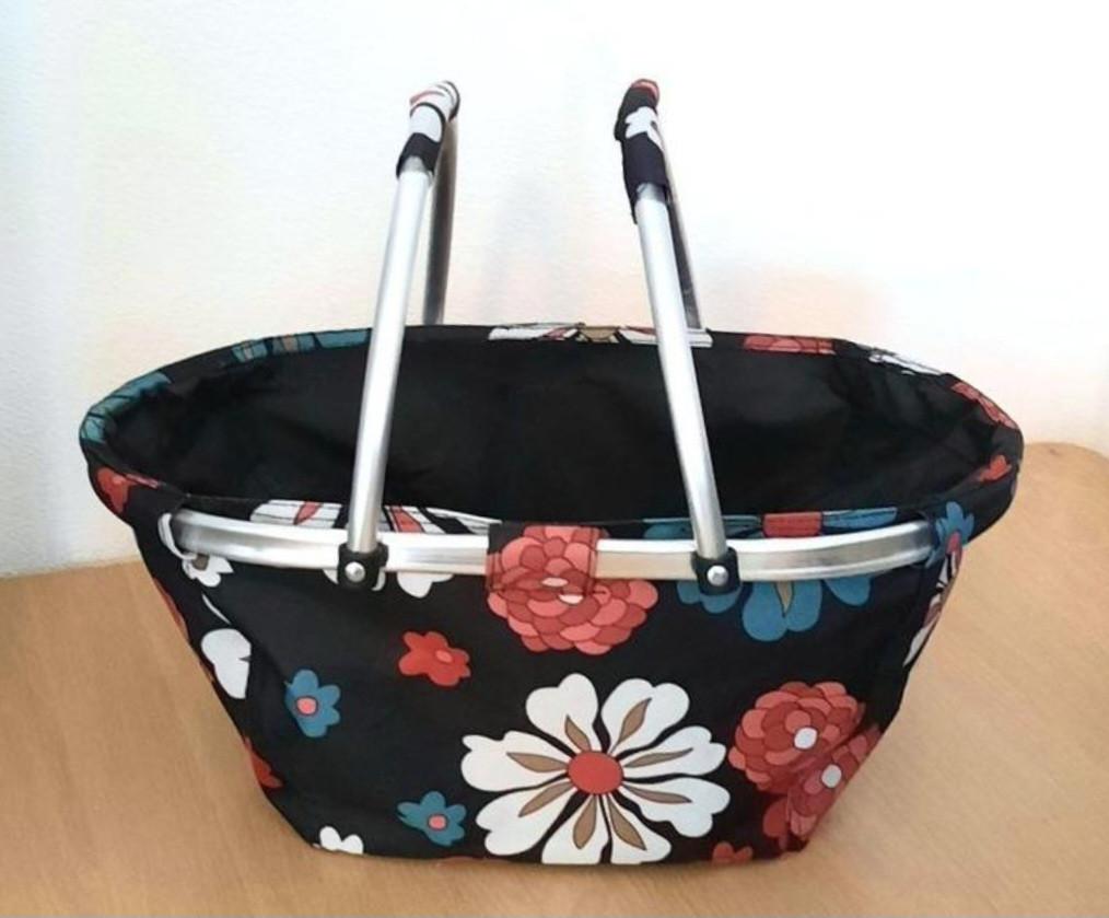 ALUMINIUM BOODSCHAPPENMAND PICKNICKMAND SHOPPER 20 x 35 cm, Ophalen of Verzenden, Nieuw, Zonder inhoud