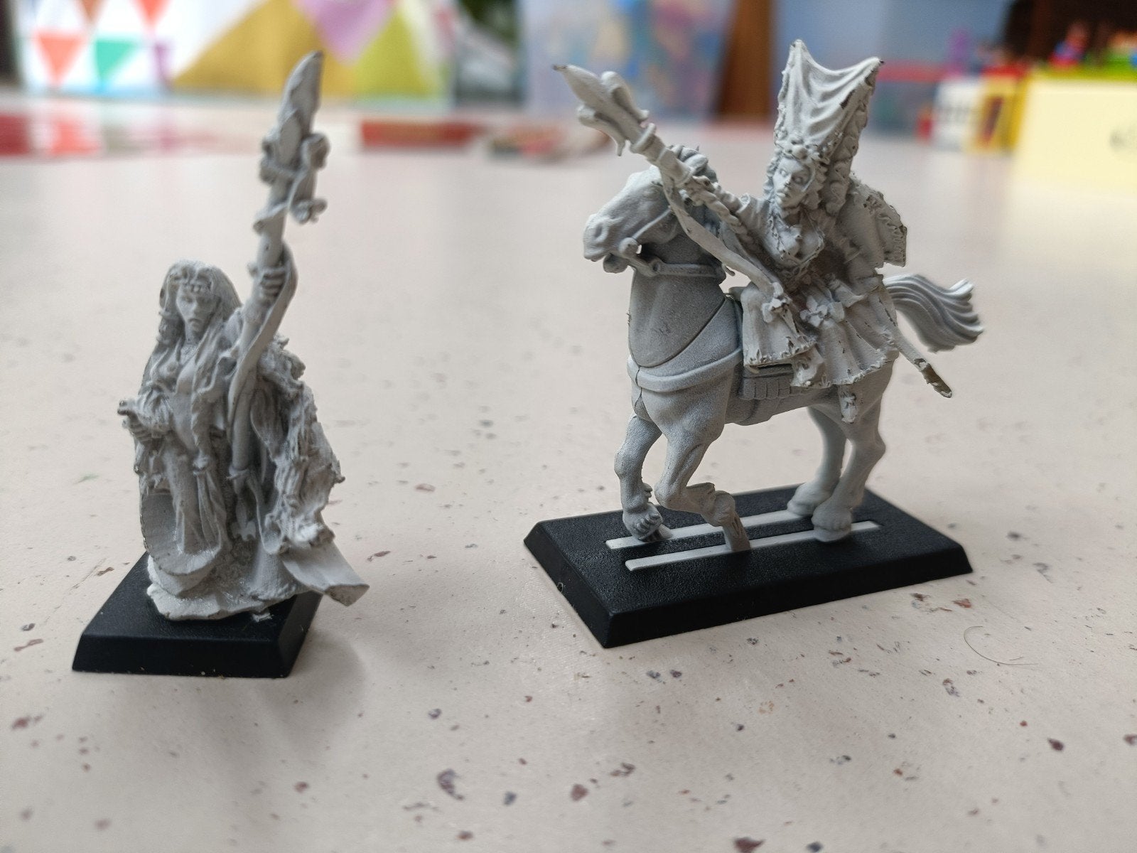 Bretonnia Damsels - Te voet en te paard - Warhammer, Ophalen of Verzenden, Gebruikt, Warhammer, Figuurtje(s)