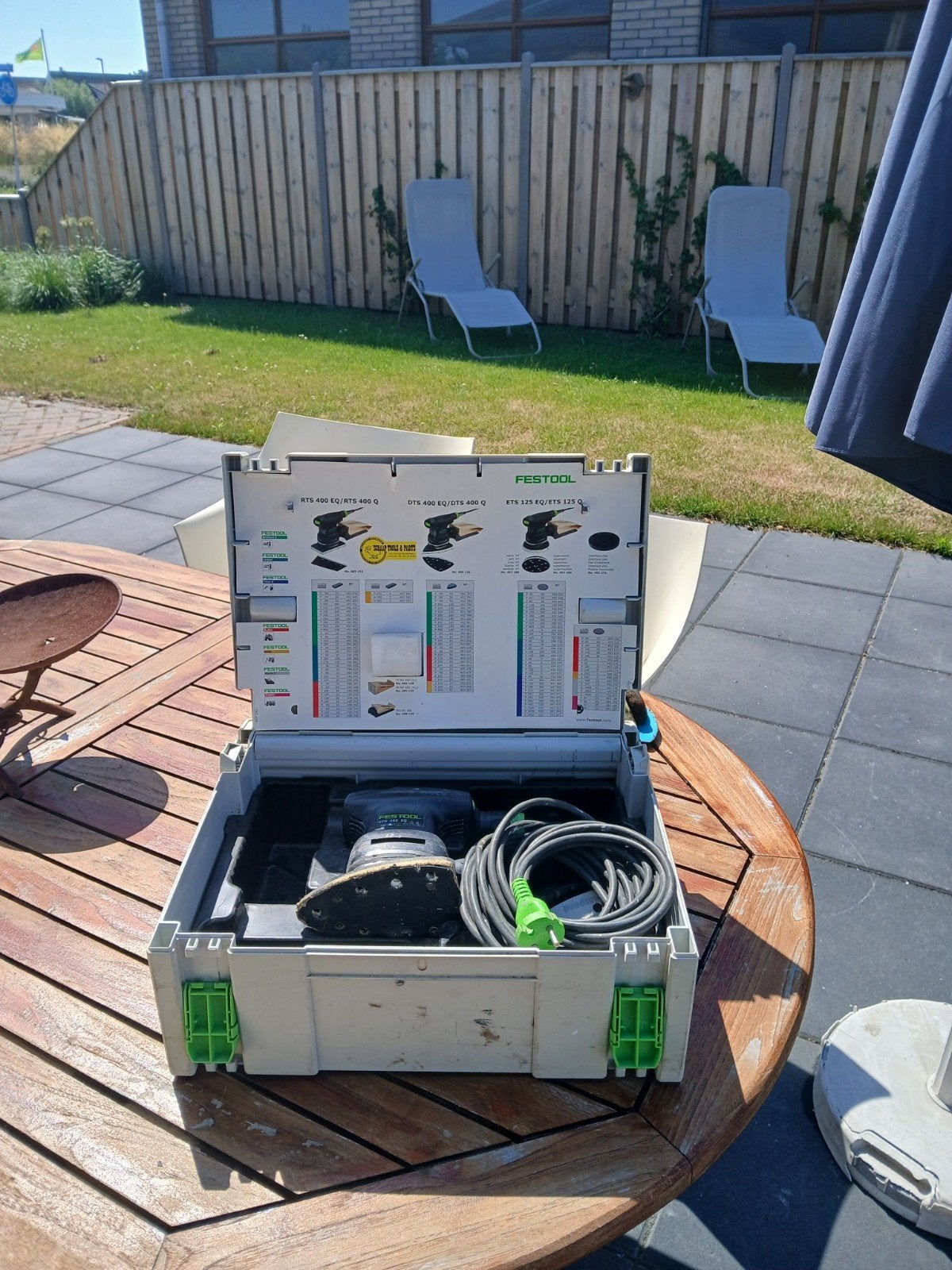 Festool DTS 400 EQ Deltaschuurmachine met stofzuiger, Ophalen, Gebruikt, Minder dan 600 watt, Vlakschuurmachine