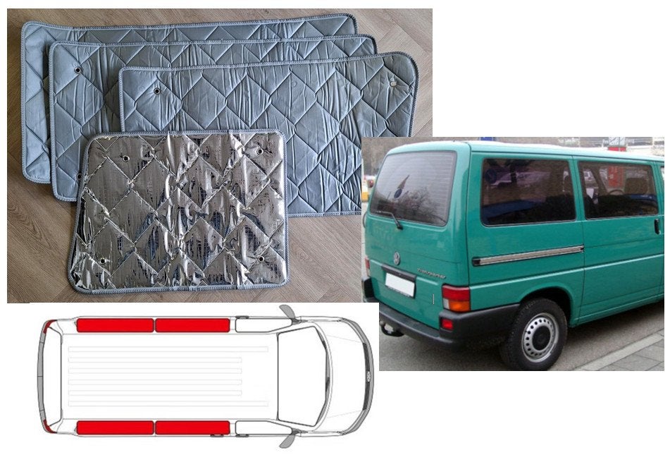 Raamisolatie Volkswagen T4 Achterzijde 4 delige set, Buurserstraat 15 A, 7481 EG,Haaksbergen, Ophalen of Verzenden, Info@123CamperOnderdelen.nl
