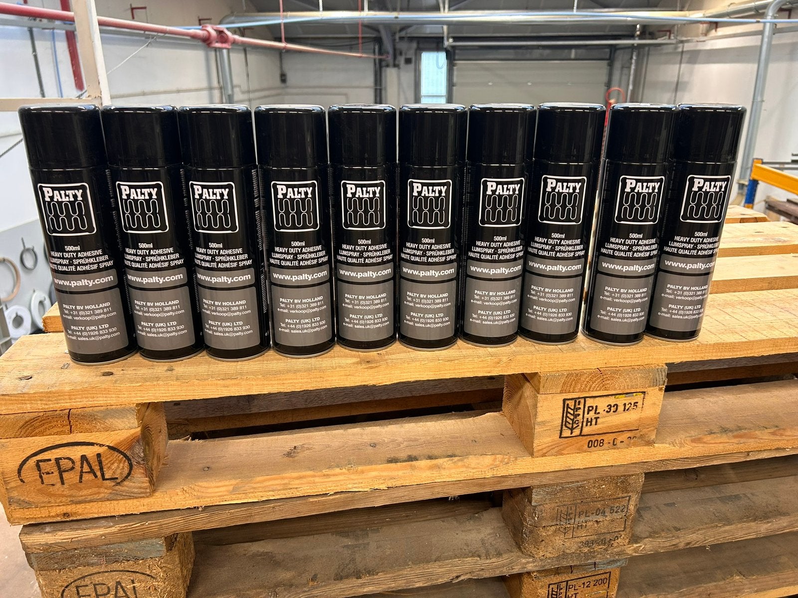 Palty lijmspray 500ml 10x, Ophalen of Verzenden, Nieuw, Wit