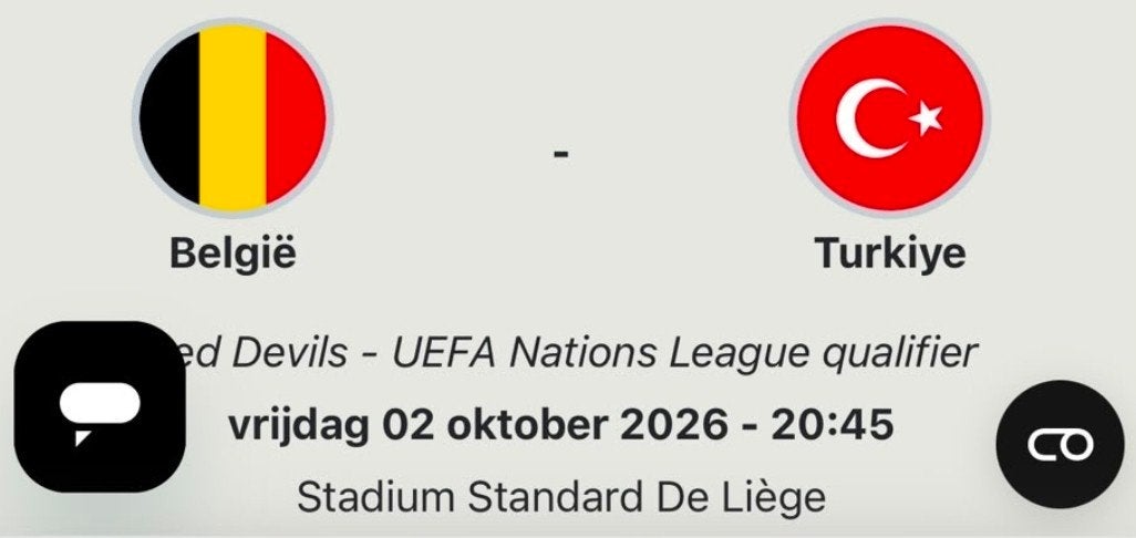 1 x voetbal ticket Belgie - Turkije op 2 oktober 2026, Tickets en Kaartjes, Losse kaart, Eén persoon, Oktober, Buitenland