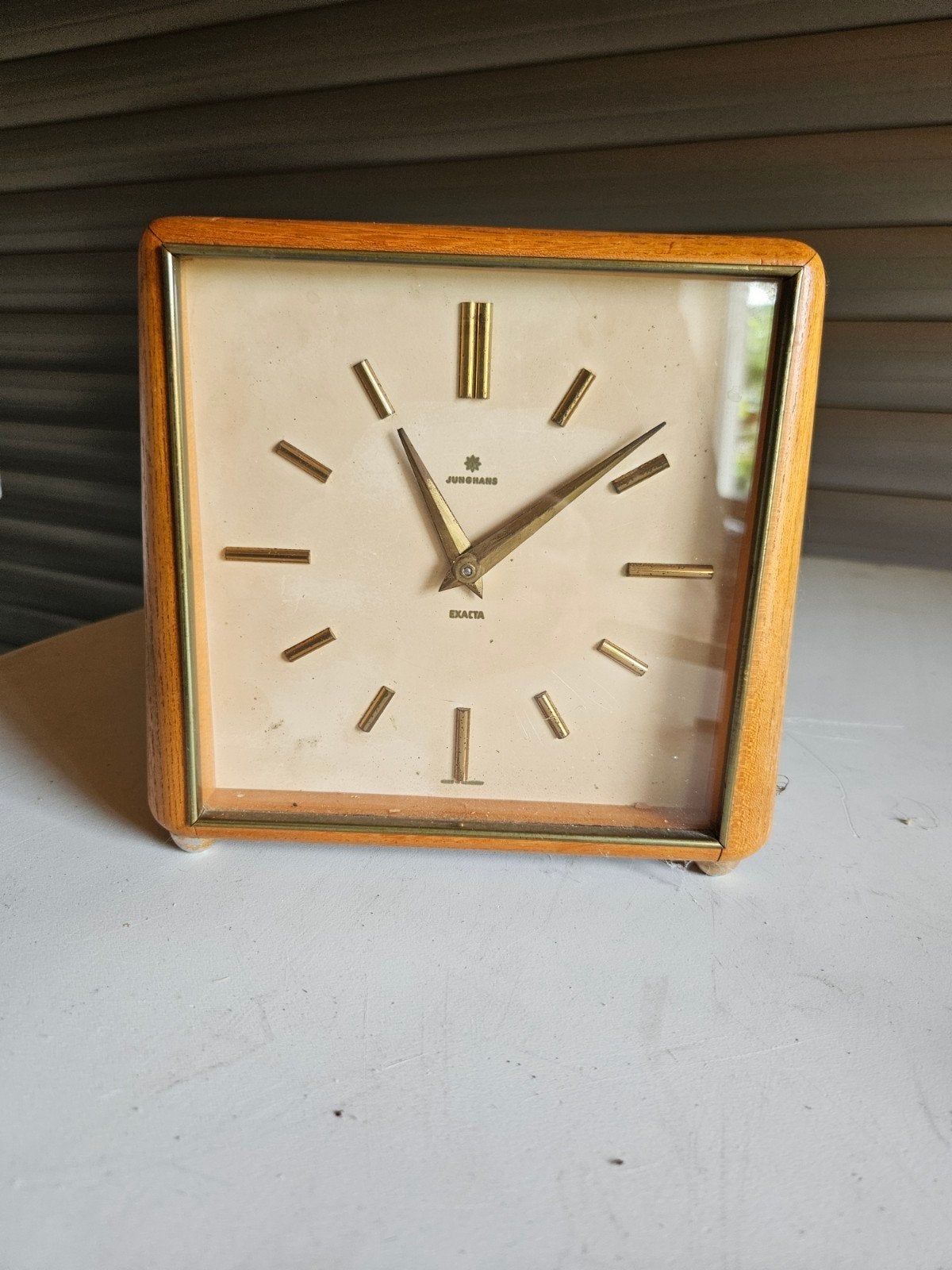 Vintage Junghans Exacta tafelklok - Jaren '60, Ophalen of Verzenden