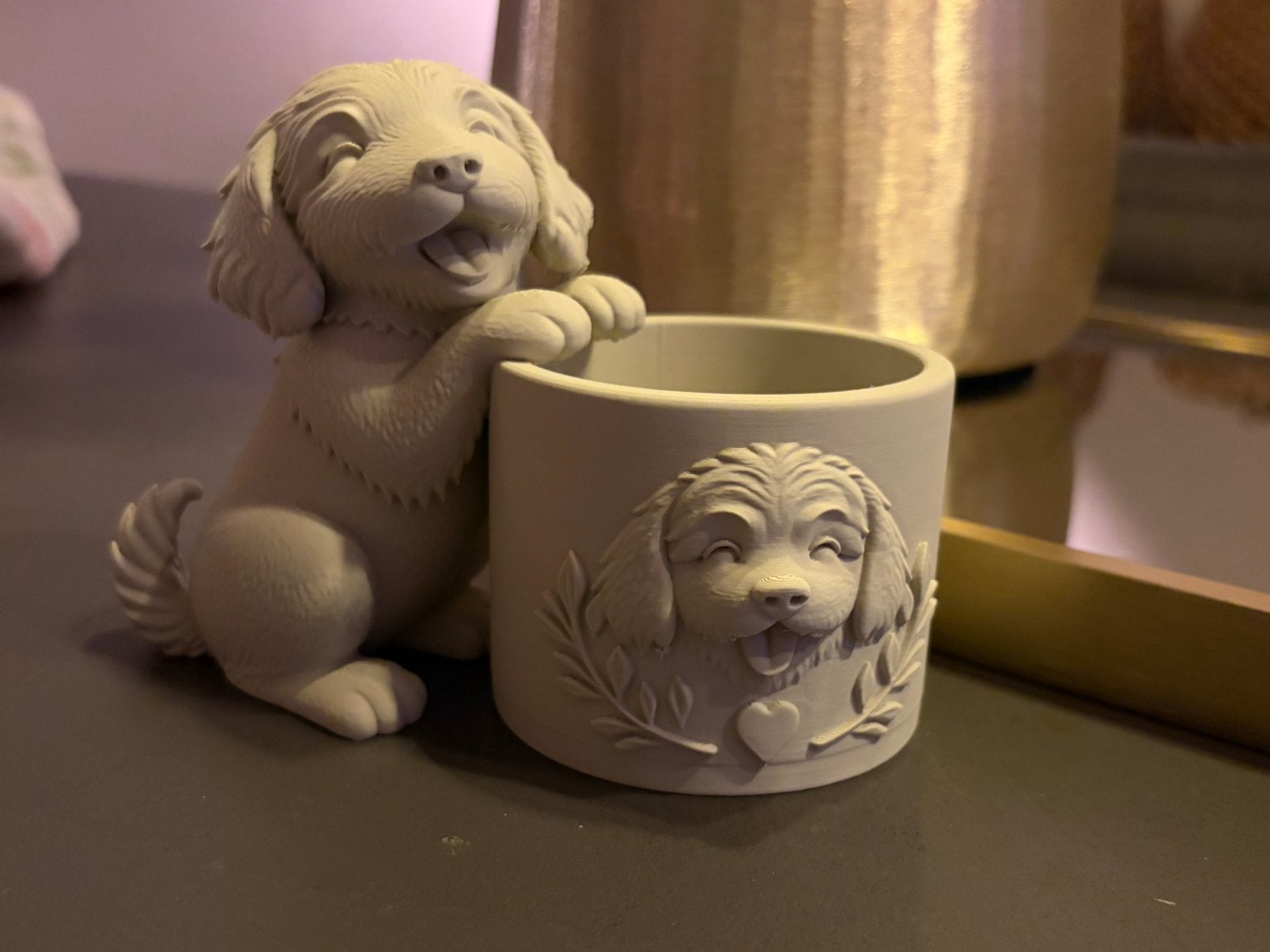 Honden ( ook katten ) bloempot/opbergers, Rond, Nieuw, Ophalen of Verzenden, Aardewerk