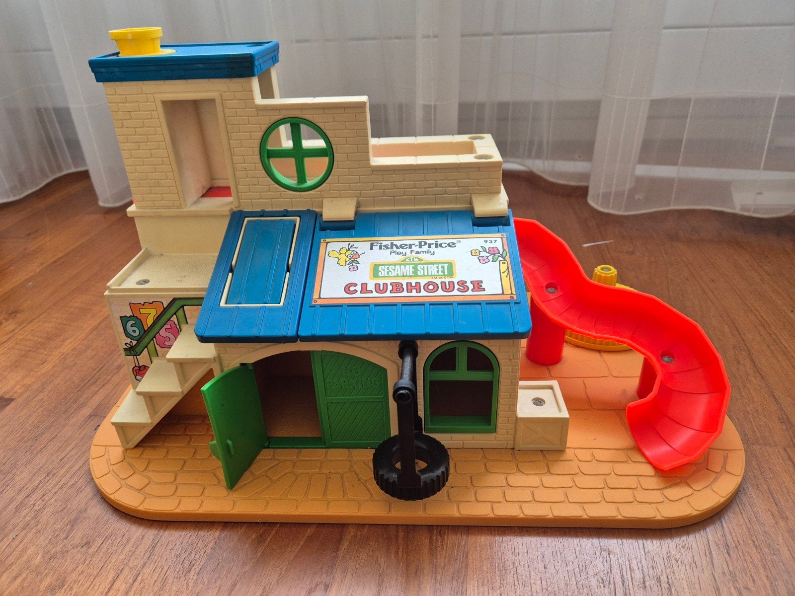 Vintage Fisher-Price Sesamstraat Clubhuis Speelset, Kinderen en Baby's, Ophalen of Verzenden