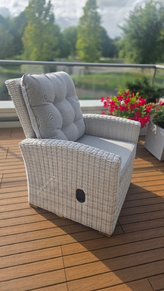 Intenso Mazzano vertelbare lounge tuinstoel (4 stuks), Ophalen, 4 zitplaatsen, Kunststof, Zo goed als nieuw
