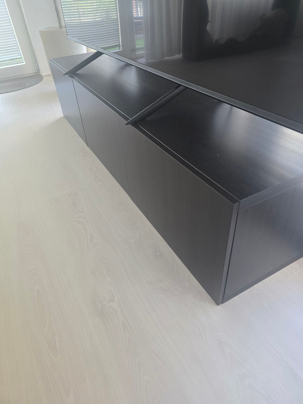 Ikea Besta TV meubel donkerbruin, Huis en Inrichting, Kasten | Televisiemeubels, Gebruikt, 150 tot 200 cm, Ophalen of Verzenden