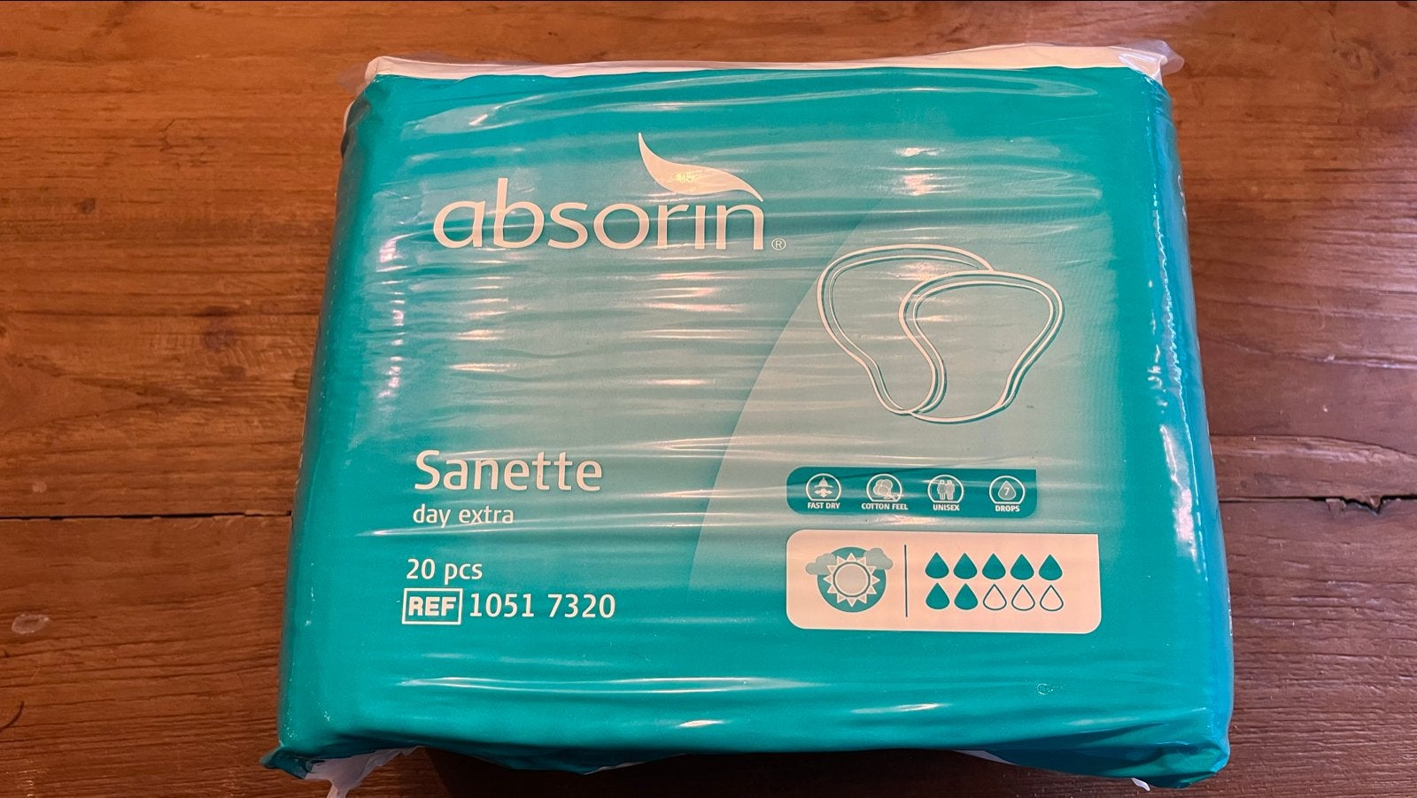 Absorin Sanette dag, Ophalen, Nieuw