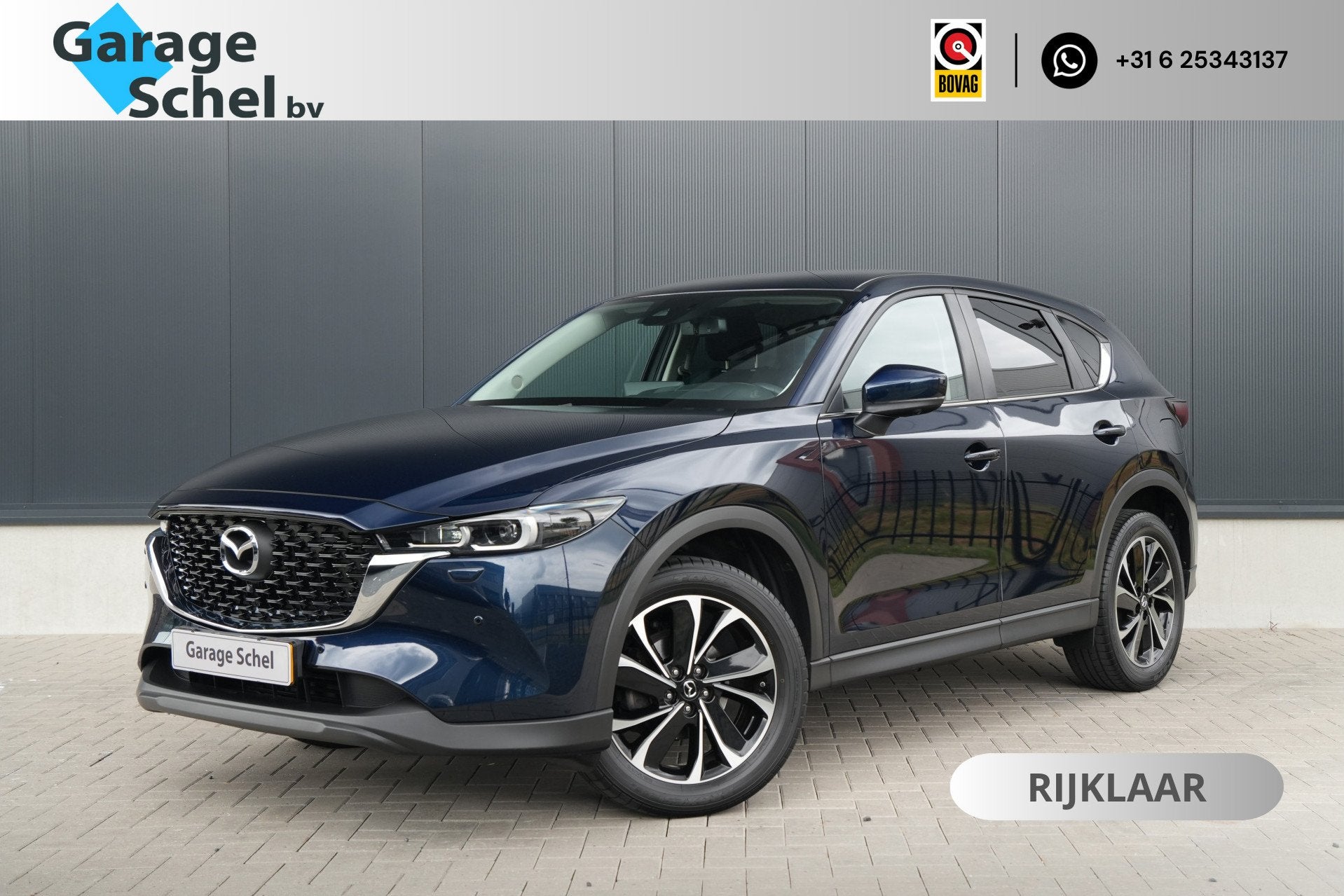 Mazda CX-5 2.0 SkyActiv-G 165 Comfort - 360 Camera - Trekhaa, Stof, Gebruikt, 4 cilinders, Blauw