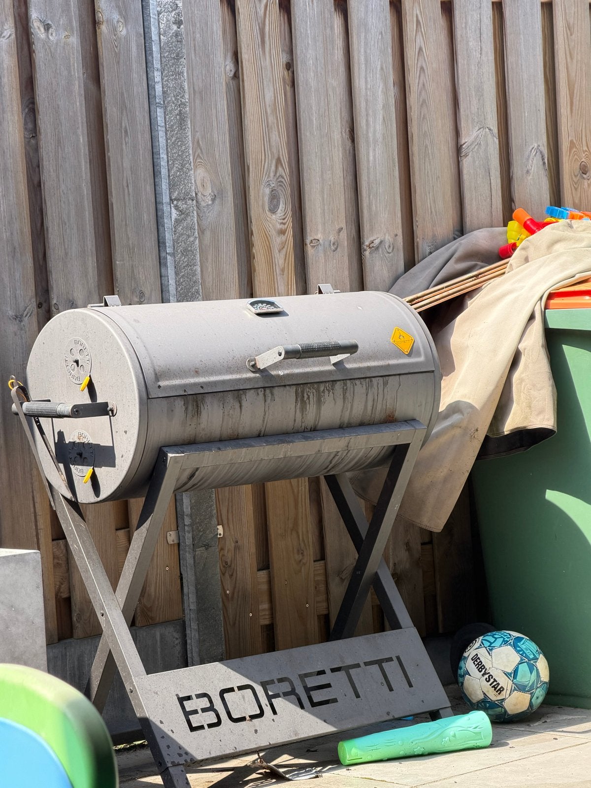 Boretti houtskool BBQ / Smoker, Ophalen of Verzenden, Gebruikt
