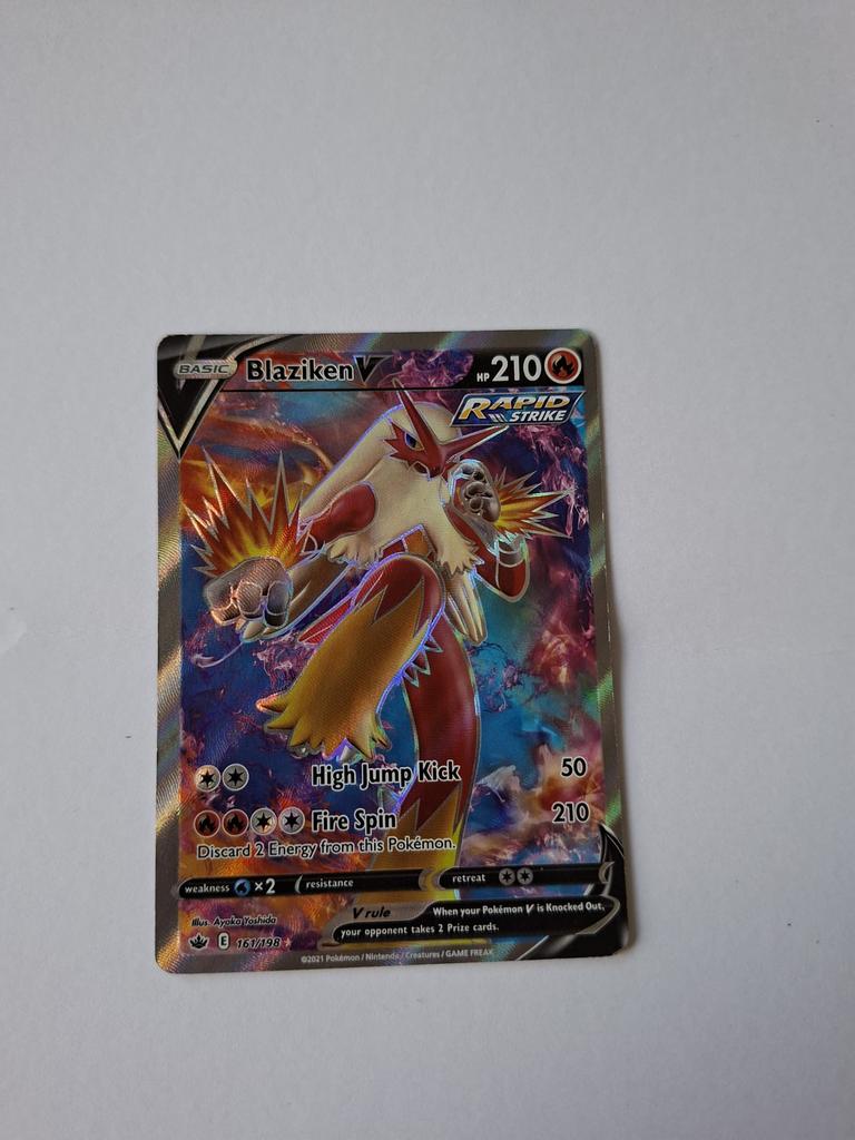 Blaziken v 161/198, Ophalen of Verzenden, Gebruikt, Losse kaart, Foil
