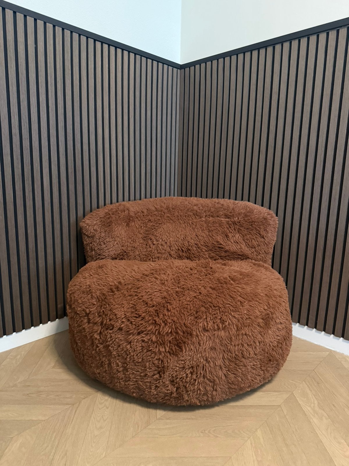 Nieuwe teddy fauteuil bruin, Ophalen, Teddy, Nieuw, 75 tot 100 cm