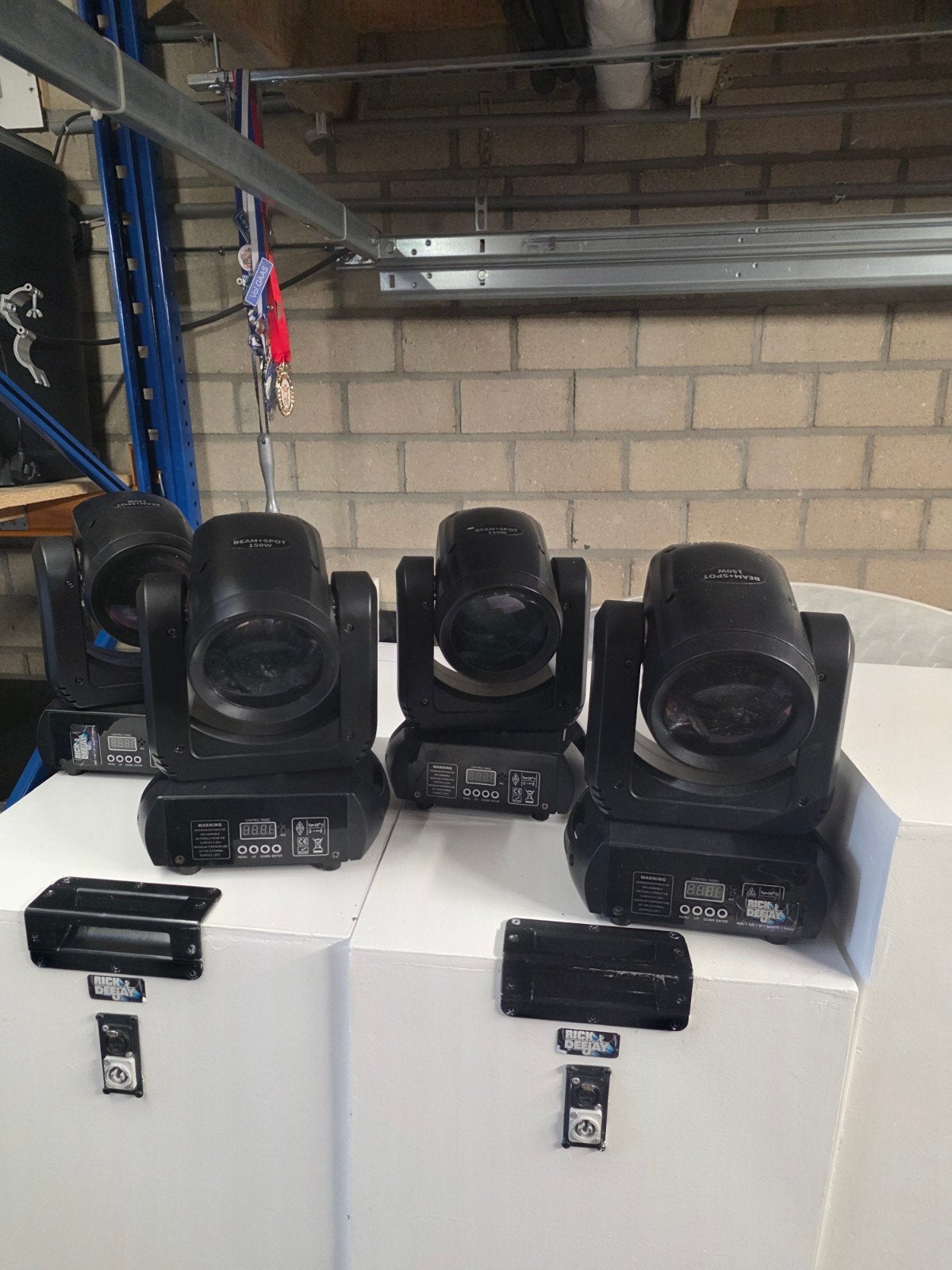 Set van 4 Mini led beam movingheades, Ophalen of Verzenden, Licht