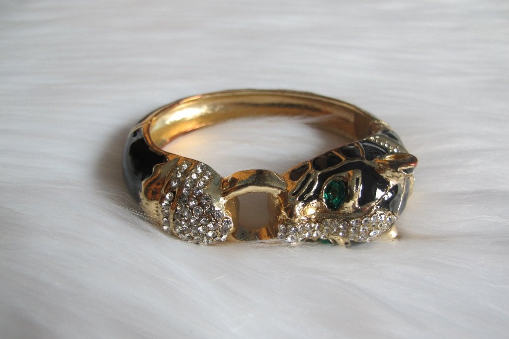 Leopard bangle, Ophalen of Verzenden, Nieuw, Zwart, Overige materialen