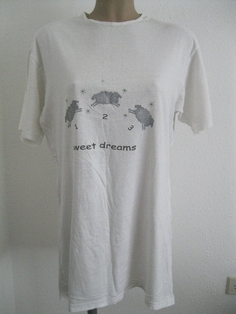 maat M, 1 Sweet Dreams nachtpon, ruglengte 82 cm., Onbekend, Ophalen of Verzenden, Wit, Nachtkleding