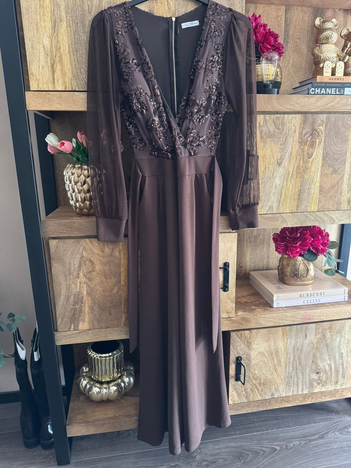 Choco bruine jumpsuit maat M, Kleding | Dames, Jumpsuits, Ophalen, Nieuw, Maat 38/40 (M), Bruin