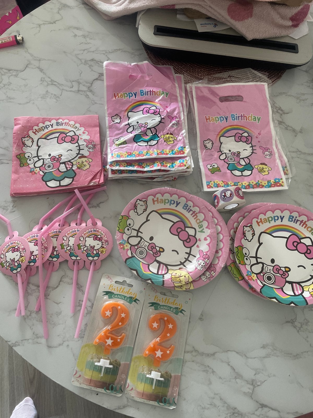 Hello Kitty Verjaardagsfeestpakket - Compleet Set, Ophalen, Nieuw, Feestartikel, Verjaardag