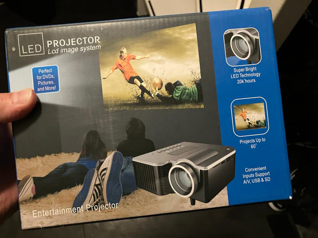 LED Projector LCD Beamer, Audio, Tv en Foto, Beamers, Ophalen of Verzenden, Zo goed als nieuw, LED, Overige resoluties