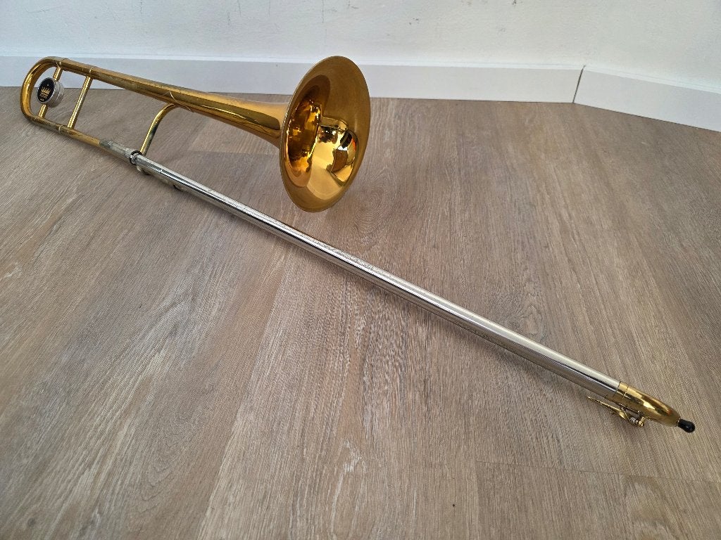 trombone King 3B Concert, Ophalen of Verzenden, Gebruikt, Tenor, Met koffer