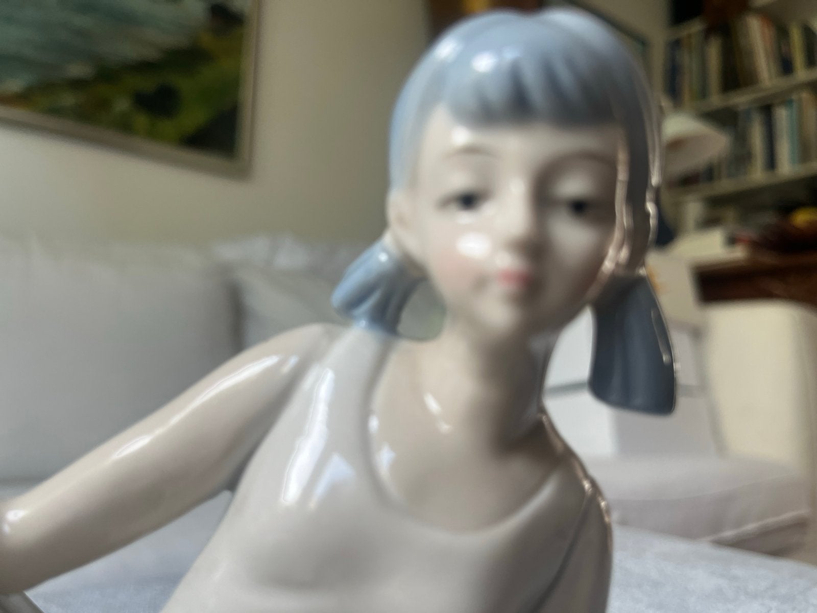 Porseleinen Ballerina Beeldje - Elegant en Sierlijk, Antiek en Kunst, Ophalen