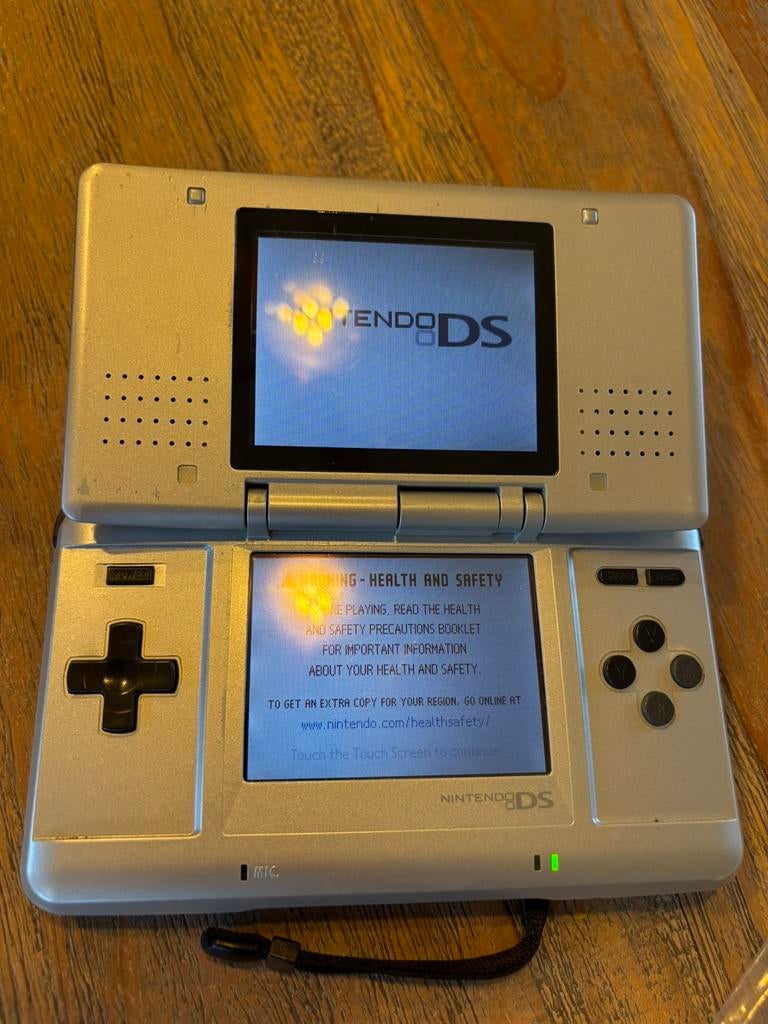 Nintendo DS met doos (phat fat), Ophalen of Verzenden, Gebruikt, Zilver, DS Original of Phat