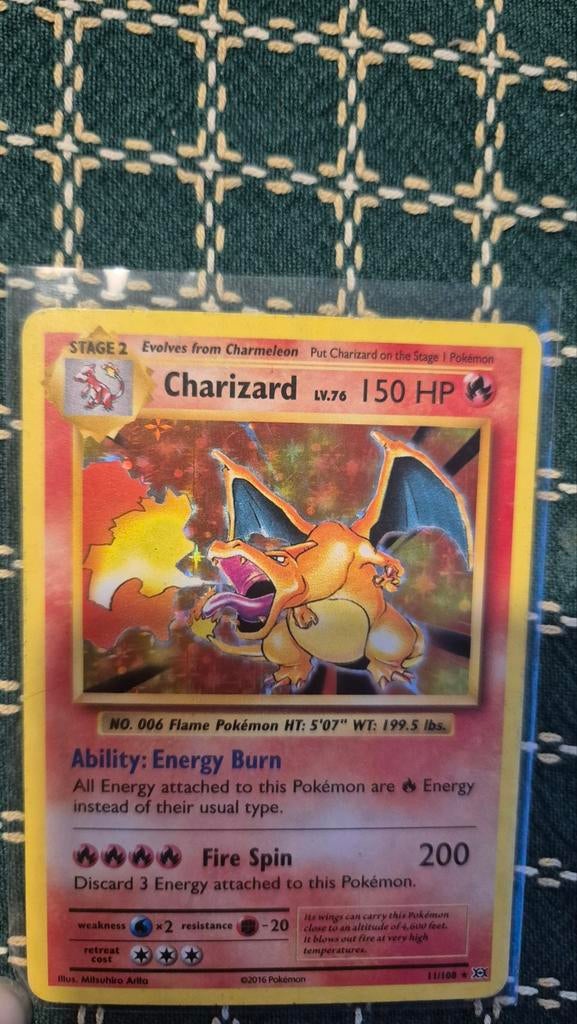 Pokemon CHARIZARD - Evolutions set 2016 11/108, Ophalen of Verzenden, Gebruikt, Meerdere kaarten