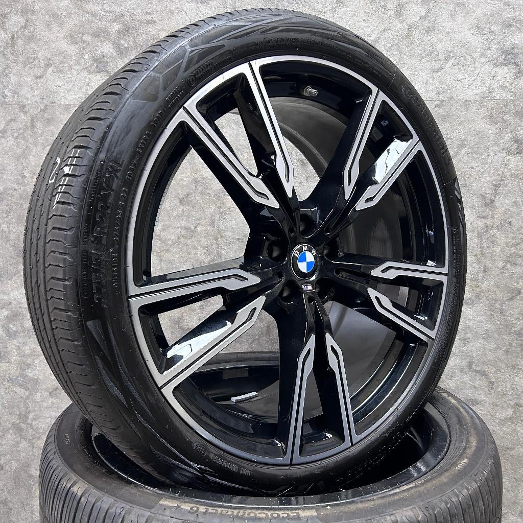 22 inch originele velgen + zomerbanden BMW X5 X6 747 M, Gebruikt, Banden en Velgen, Overige maten, Ophalen of Verzenden