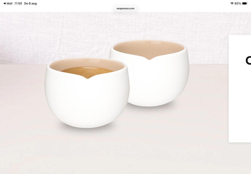 NESPRESSO ORIGIN COLLECTION set espresso kopjes, Overige merken, Nieuw, Ophalen of Verzenden, Overige stijlen