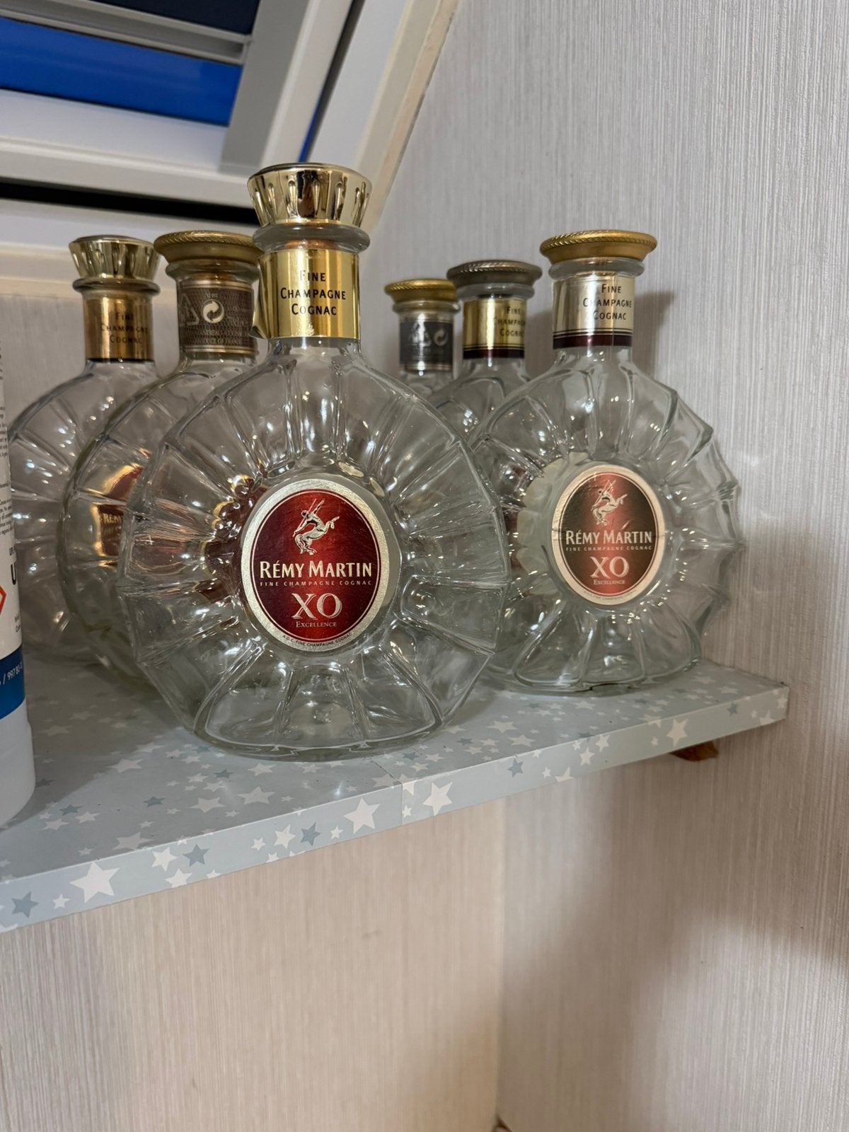 10 stuks flessen leeg remy martin cognac, Ophalen of Verzenden, Zo goed als nieuw