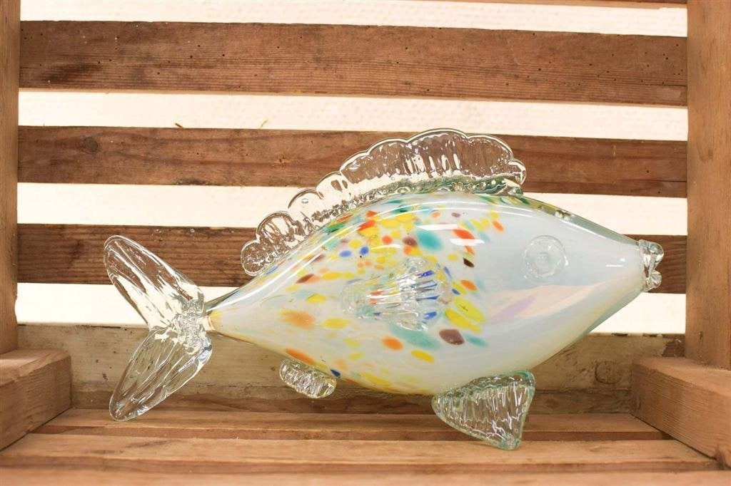 Murano Glazen beeld van een vis 49706, Ophalen of Verzenden, Gebruikt, Dier