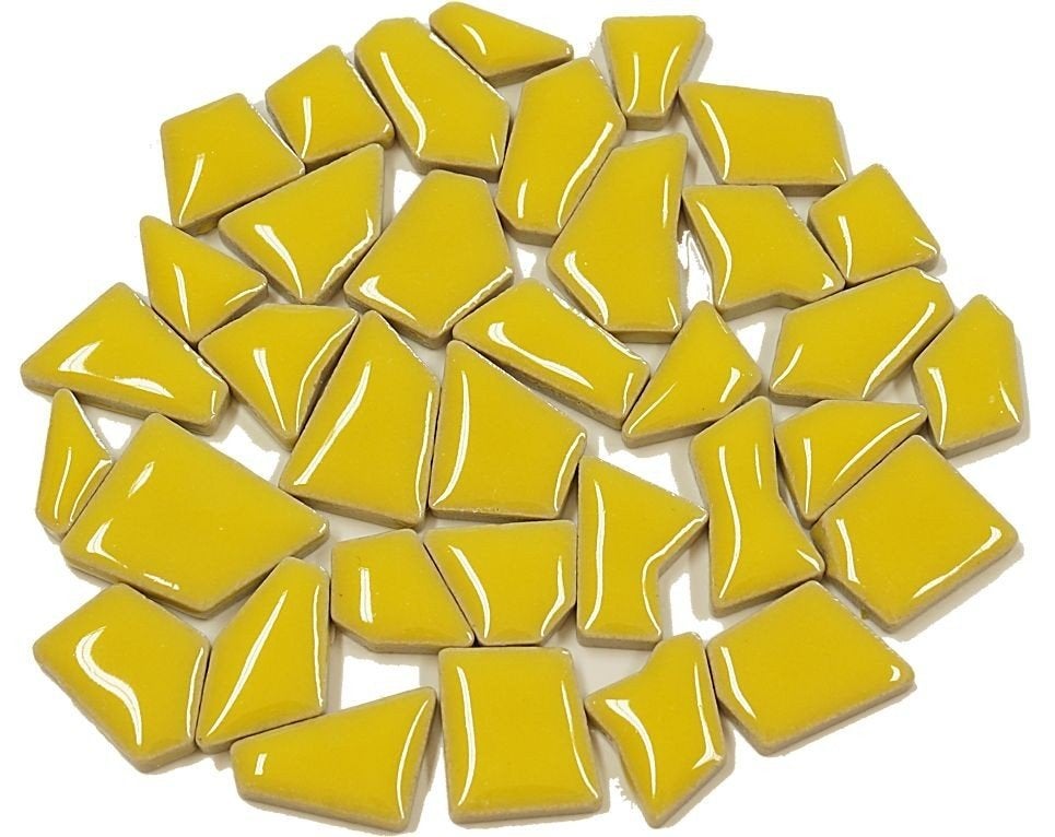 Flip keramische mix mini mozaïek à 65 gram mais geel, Hobby en Vrije tijd, ., Geel, Nieuw, Ophalen of Verzenden
