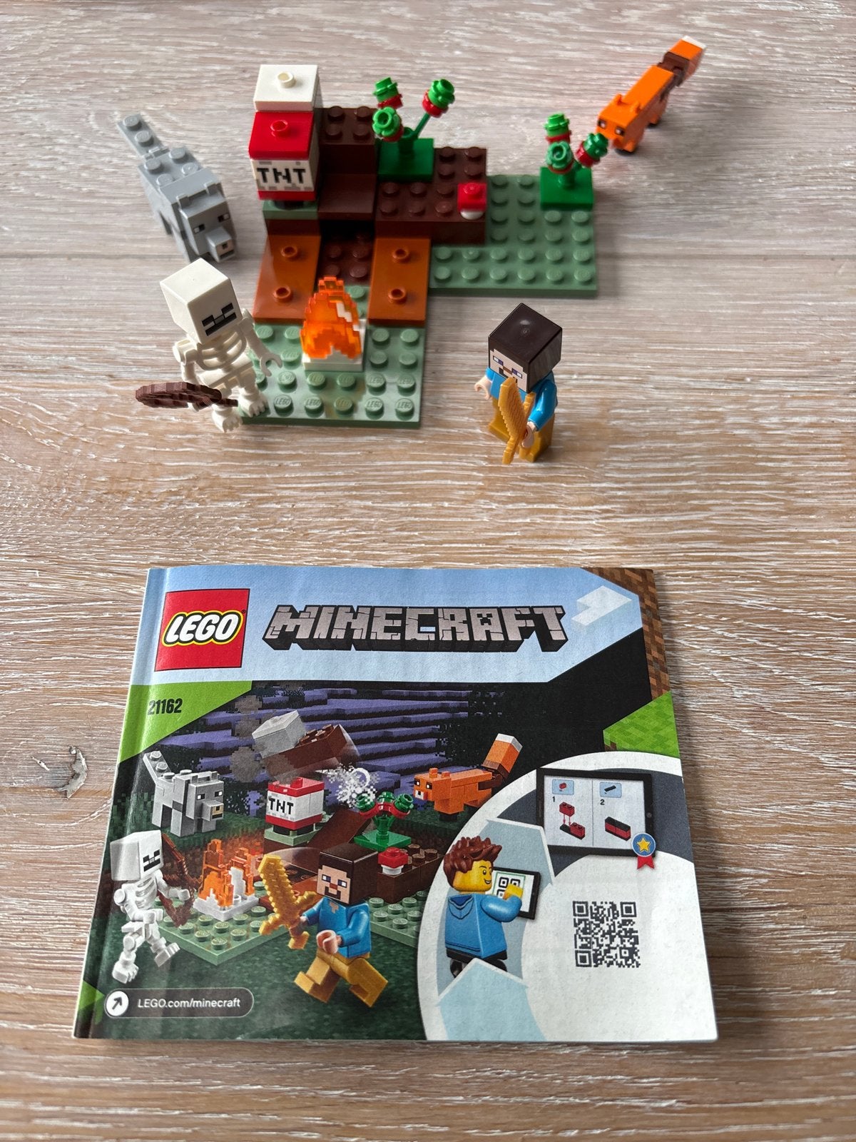 LEGO Minecraft 21162 Het Taiga Avontuur met figuren, Minecraft, Lego, Ophalen of Verzenden, Zo goed als nieuw