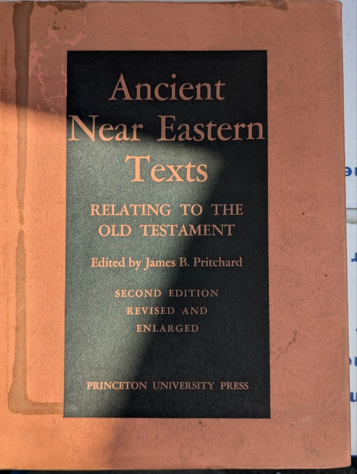 Ancient Near Eastern Texts - James B. Pritchard, Ophalen of Verzenden, Gelezen, James B. Pritchard, Overige religies
