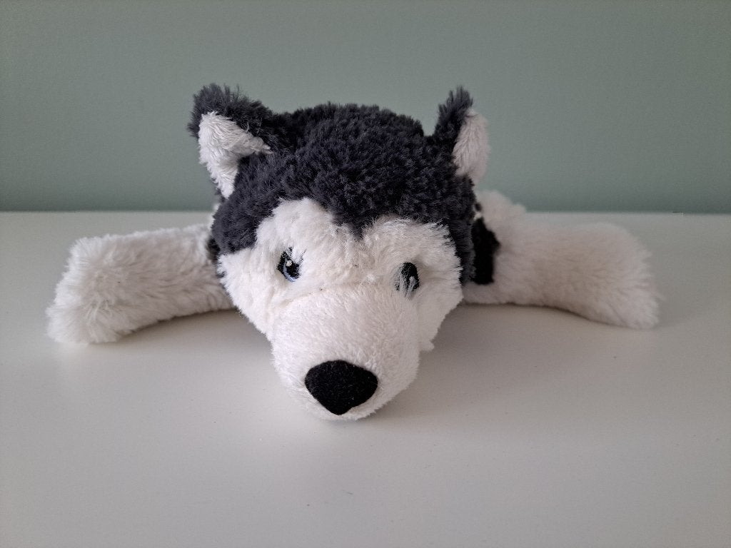 Ikea Husky knuffel LIVLIG, IKEA, Grijs, Zo goed als nieuw, Middelgroot (20 tot 80 cm)